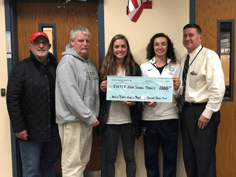 seacoast tennis club donates money to YHS