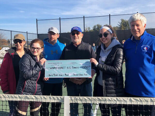 seacoast tennis club donates money to WHS